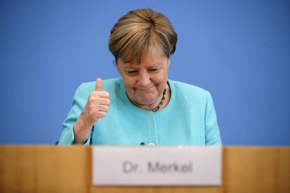 Thủ tướng Merkel: Thỏa thuận Mỹ-Đức về Dòng chảy phương Bắc 2 có lợi cho Ukraine. (Nguồn: AP)