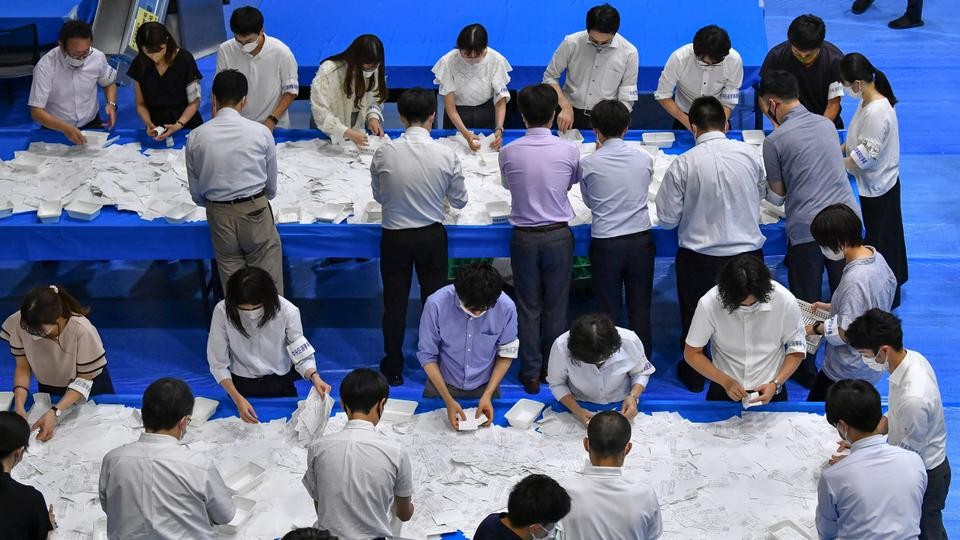 Bầu cử Thượng viện Nhật Bản: Bị đảng cầm quyền bỏ xa, các đảng đối lập thừa nhận thất bại. (Nguồn: AFP)