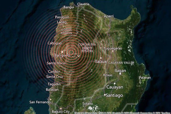 Động đất mạnh trên đảo Luzon của Philippines. (Nguồn: Volcano Discovery)