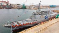 Hàn Quốc hạ thủy tàu khu trục mới nặng 8.200 tấn