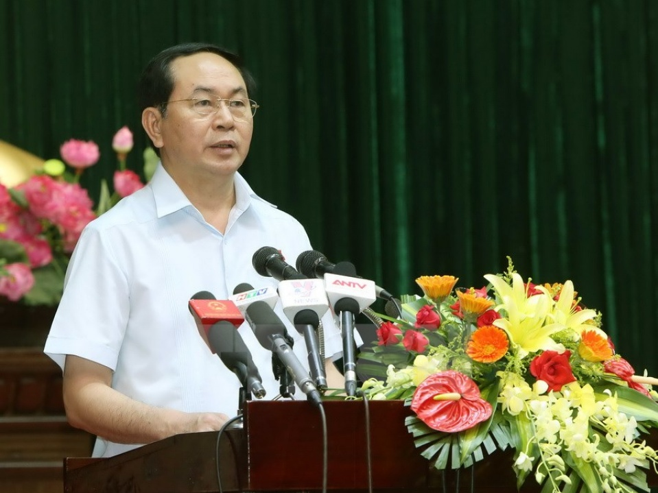 Chủ tịch nước tiếp xúc cử tri tại Thành phố Hồ Chí Minh