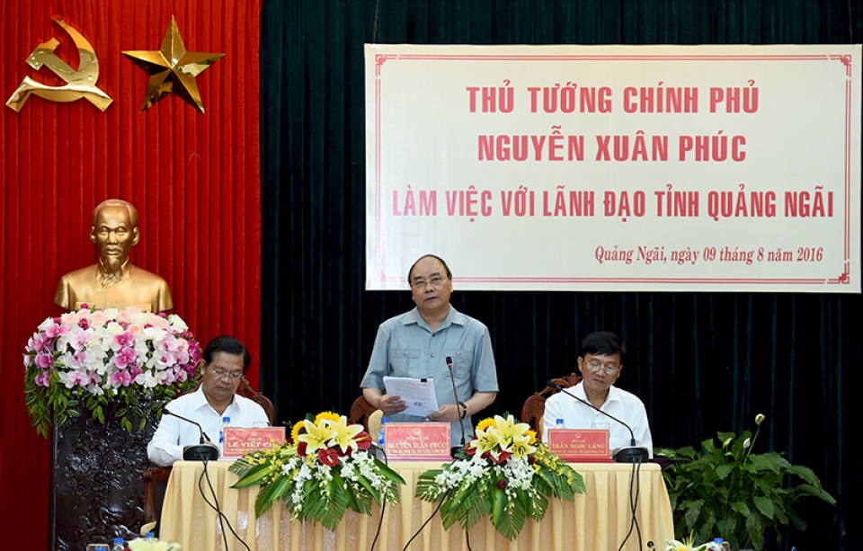 thu tuong nguyen xuan phuc lam viec voi tinh quang ngai