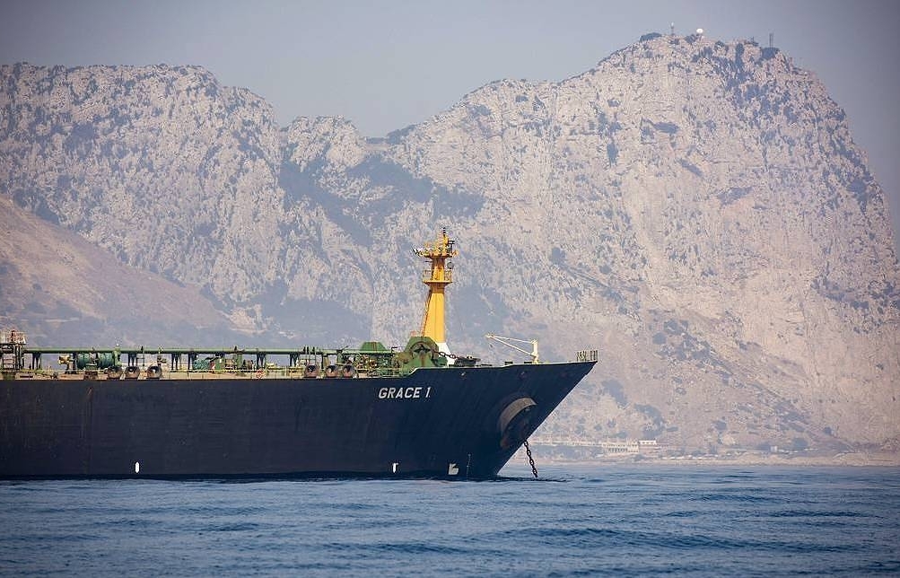 Siêu tàu chở dầu Grace 1 rời Gibraltar