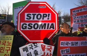 Nhật Bản 'sẽ tìm cách' duy trì thỏa thuận chia sẻ thông tin tình báo với Hàn Quốc