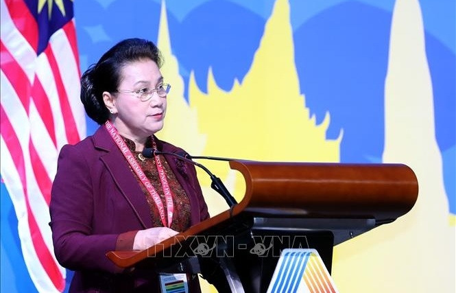 Chủ tịch Quốc hội Nguyễn Thị Kim Ngân phát biểu tại Phiên toàn thể thứ nhất Đại hội đồng AIPA 40