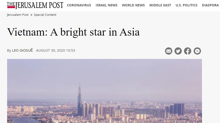 Jerusalem Post: 'Việt Nam - Ngôi sao sáng tại châu Á'