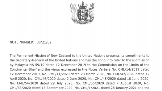 New Zealand gửi công hàm về Biển Đông lên LHQ: Phán quyết của Tòa Trọng tài năm 2016 là cuối cùng và ràng buộc