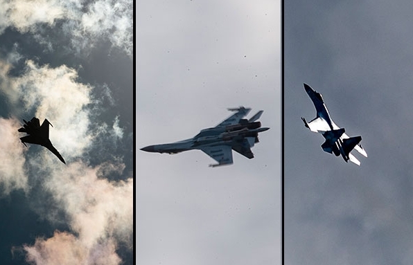 Máy bay chiến đấu Su-35 của Nga bay thử nghiệm qua Thổ Nhĩ Kỳ
