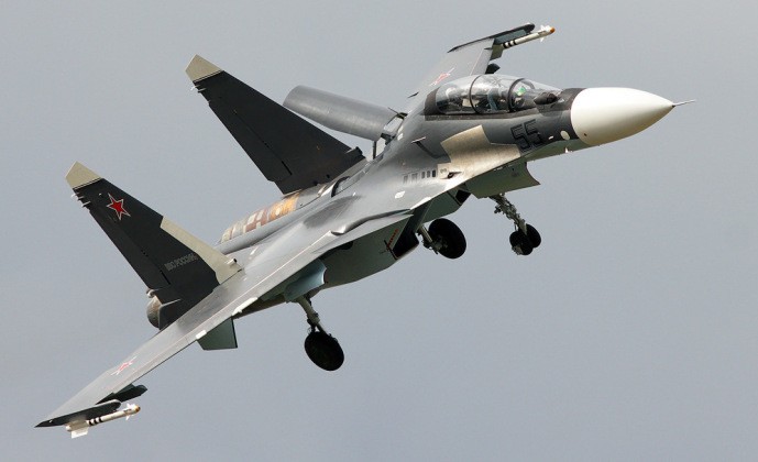 Trước cuộc tập trận chung khiến NATO và EU ngỡ ngàng, Nga điều loạt chiến đấu cơ Su-30 sang Belarus. (Nguồn: Military Watch)