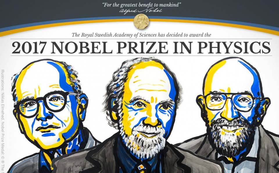 Công trình dò tìm sóng hấp dẫn đạt giải Nobel Vật lý 2017