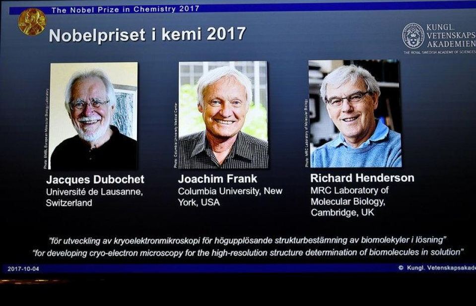 Giải Nobel Hóa học 2017 mở ra thời đại mới cho ngành hóa sinh