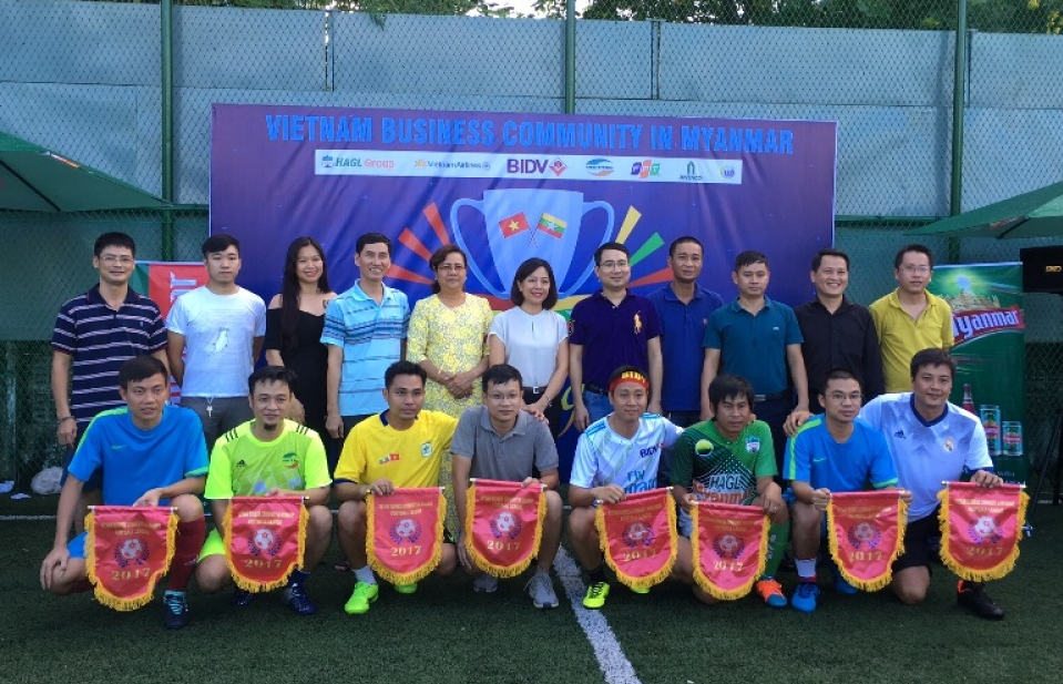 Khai mạc Giải bóng đá Doanh nghiệp Việt Nam tại Myanmar 2017