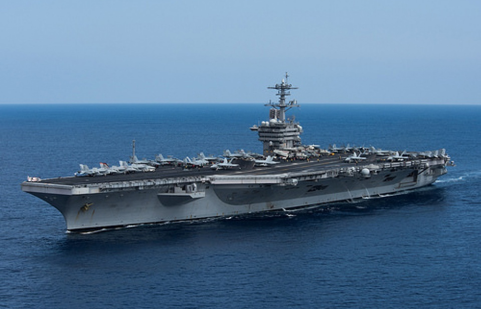 Mỹ điều tàu sân bay USS Theodore Roosevelt tới châu Á - Thái Bình Dương