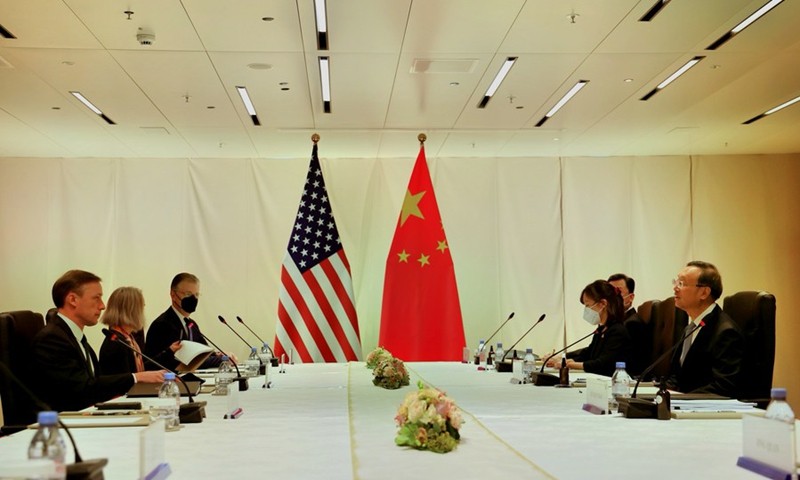 7 tháng sau cuộc gặp căng thẳng, Cố vấn An ninh Quốc gia Mỹ gặp lại Ủy viên Bộ Chính trị Trung Quốc Dương Khiết Trì. (Nguồn: THX)