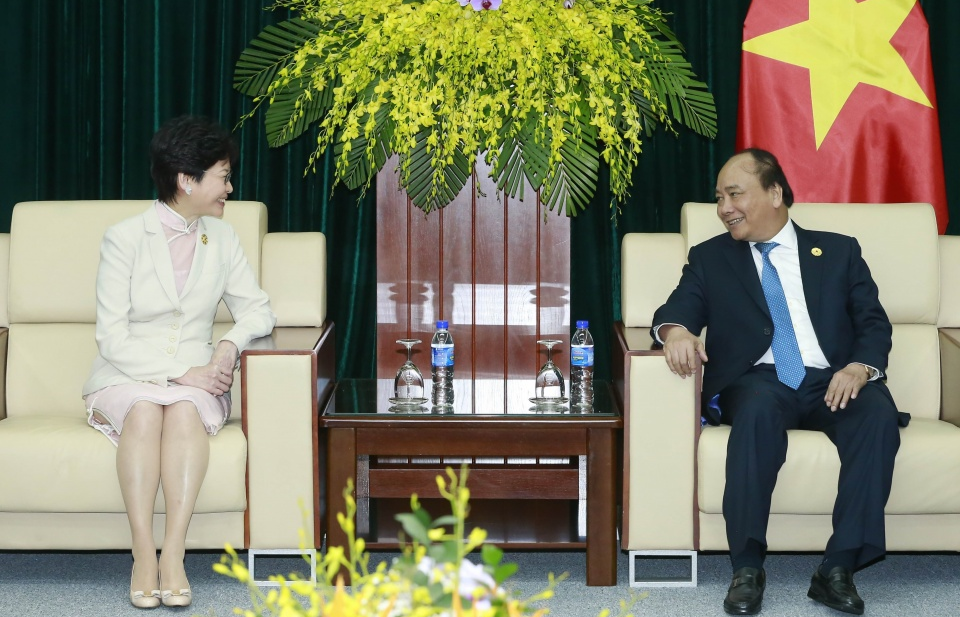 Thủ tướng tiếp Trưởng khu hành chính đặc biệt Hong Kong