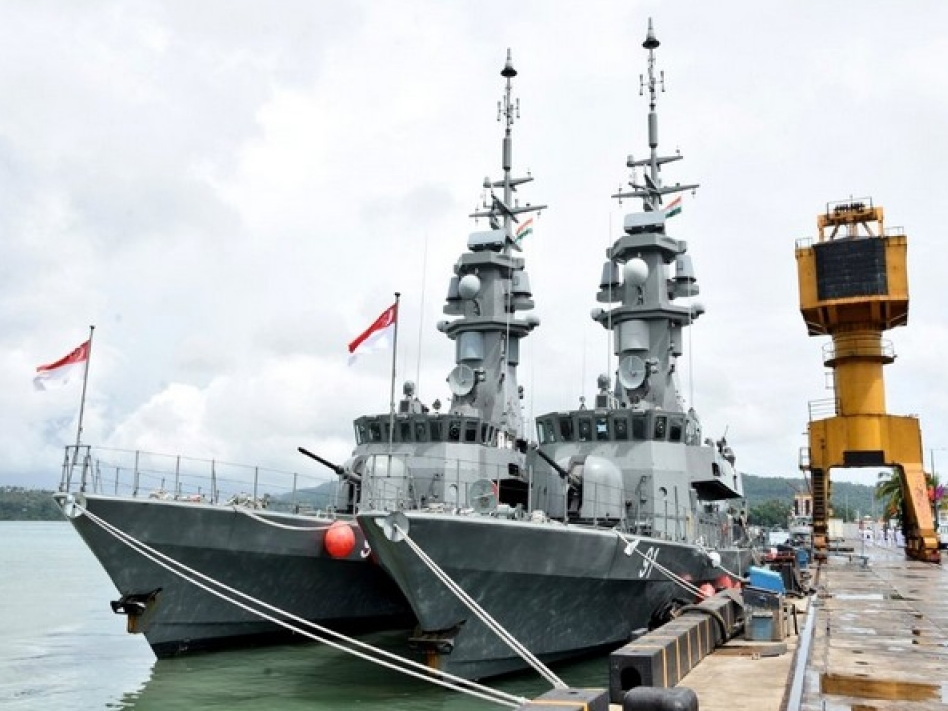 Ấn Độ và Singapore tập trận hải quân quy mô lớn chưa từng có