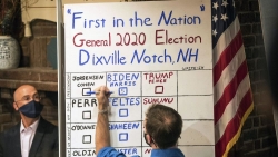 Bầu cử Mỹ 2020: Địa phương đầu tiên mở màn ngày 'chung kết', ông Trump không giành được phiếu nào