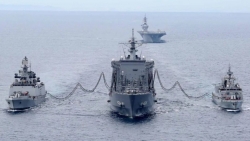 Nhóm Bộ Tứ bắt đầu tập trận hải quân 'không tiếp xúc, chỉ trên biển' ở vịnh Bengal