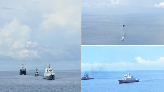 Tàu chiến, khinh hạm hiện đại được sử dụng trong tập trận hải quân chung Ấn Độ, Singapore, Thái Lan