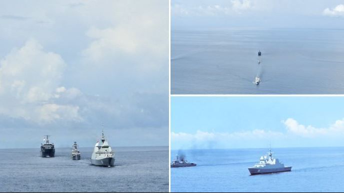 Tàu chiến, khinh hạm hiện đại được sử dụng trong tập trận hải quân chung Ấn Độ, Singapore, Thái Lan