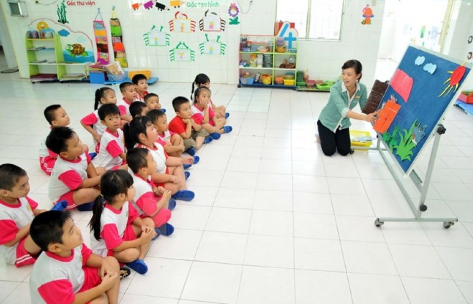 Trẻ mầm non Việt Nam sắp được học trường nhượng quyền của Nhật