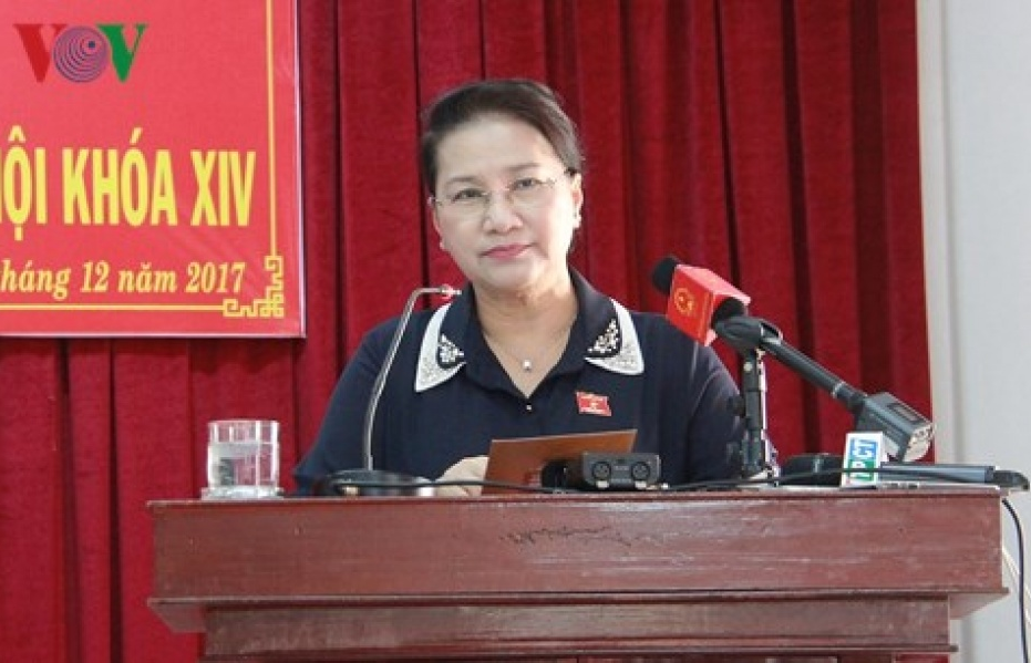 Chủ tịch Quốc hội tiếp xúc cử tri huyện Phong Điền, Cần Thơ