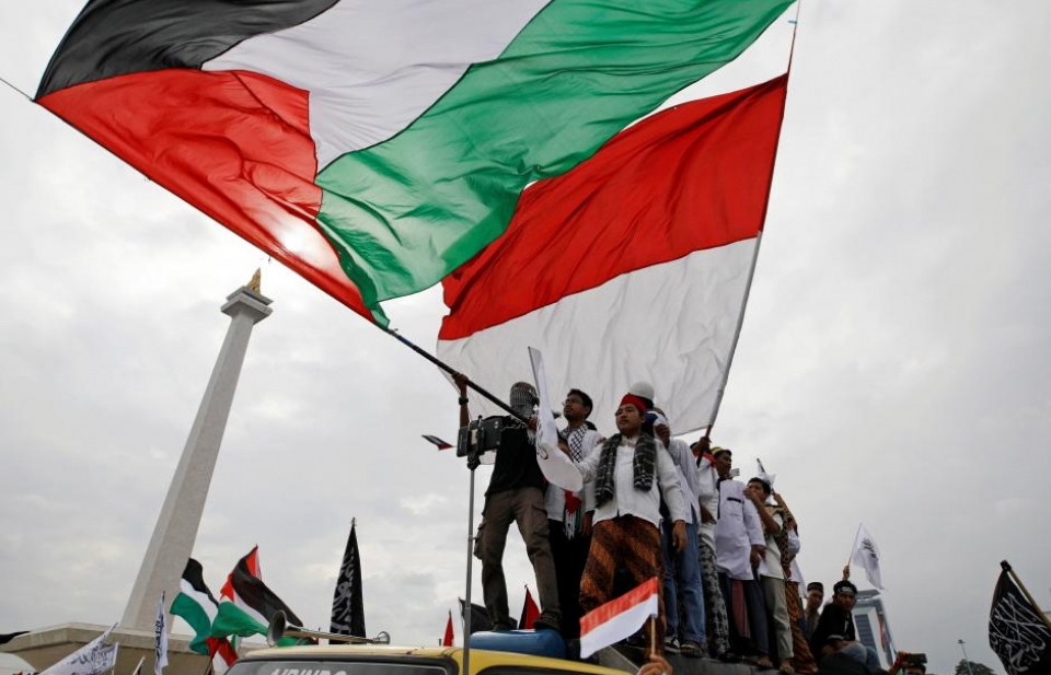 Indonesia: T​uần hành lớn phản đối quyết định của Tổng thống Mỹ về Jerusalem