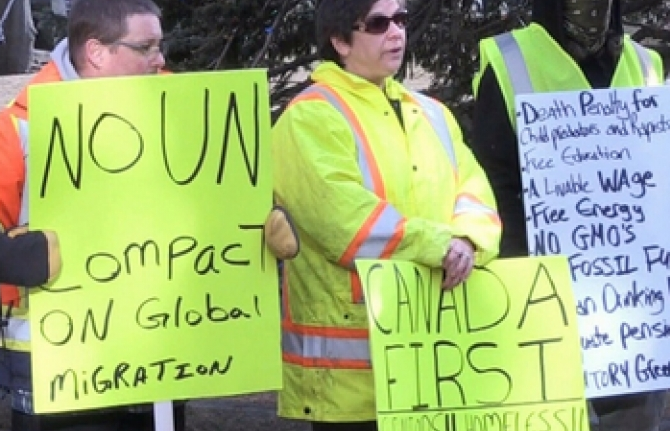 Phong trào biểu tình “Áo vàng” đã xuất hiện tại Canada