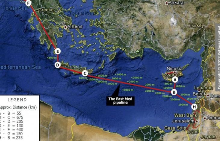 Ngăn cản Thổ Nhĩ Kỳ, Israel, Hy Lạp và Cyprus sắp ký thỏa thuận xây dựng đường ống dẫn khí đốt