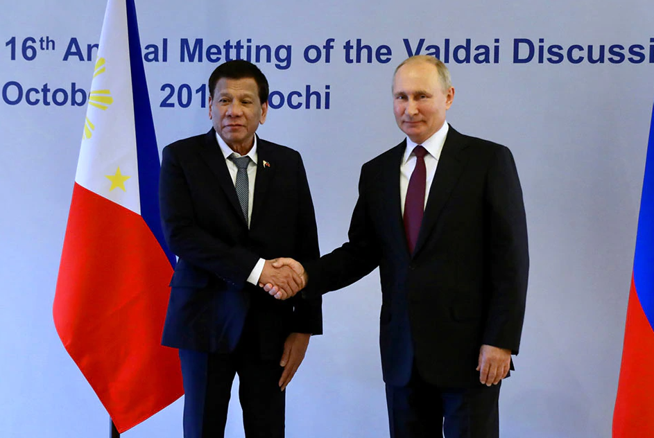 Nỗ lực thắt chặt quan hệ với Nga, Philippines hối thúc Tổng thống Putin thăm Manila càng sớm càng tốt