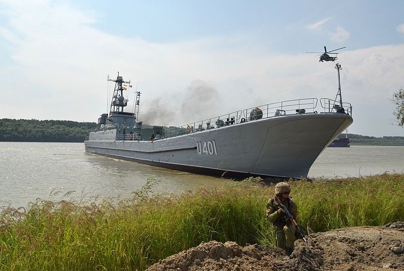 Hải quân cùng tàu chiến Ukraine và Pháp đổ bộ Biển Đen (Nguồn: Wikipedia)