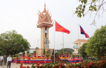 Khánh thành Đài Hữu nghị Việt Nam - Campuchia tại tỉnh Kampong Cham