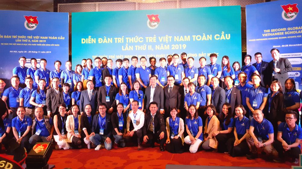 Các đại biểu tham gia Diễn đàn Trí thức trẻ Việt Nam toàn cầu lần thứ II năm 2019.