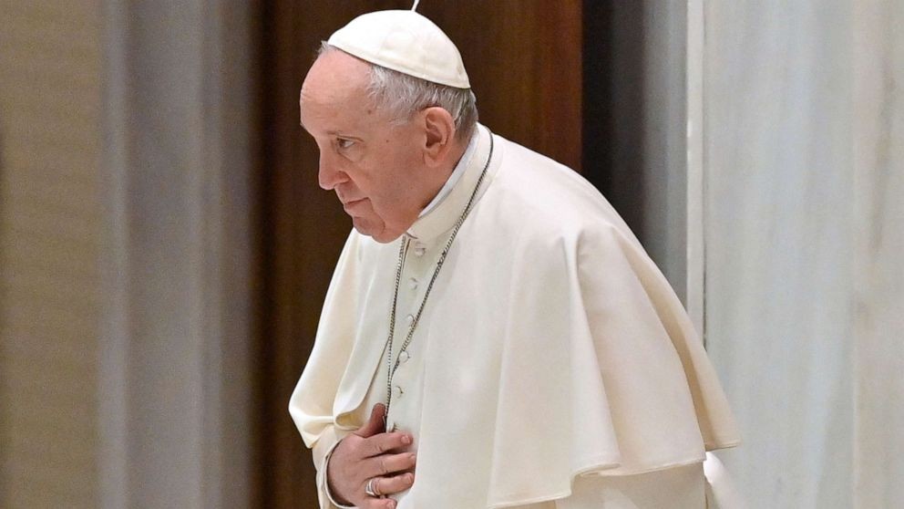 Giáo hoàng Francis phát biểu trong buổi lễ hàng tuần tại Vatican ngày 23/2. (Nguồn: AFP)