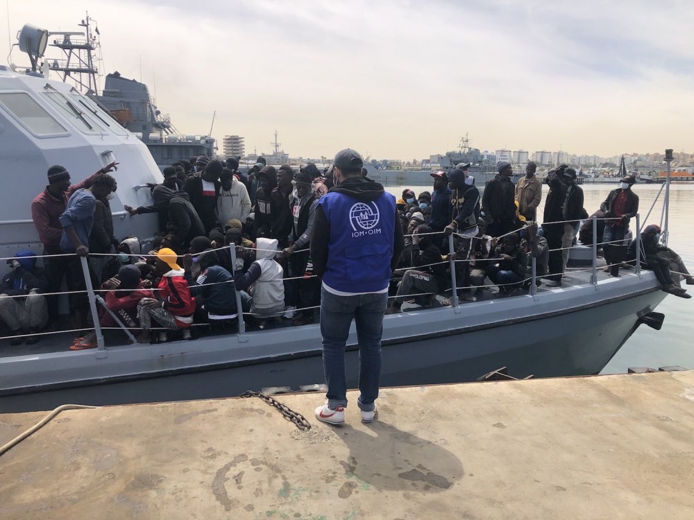 Ngày 28/3, Tổ chức Di cư quốc tế (IOM) cho biết ít nhất 480 người di cư đã bị lực lượng bảo vệ bờ biển Libya chặn bắt ngoài khơi nước này trong vòng 48 giờ qua. (Nguồn: IOM)