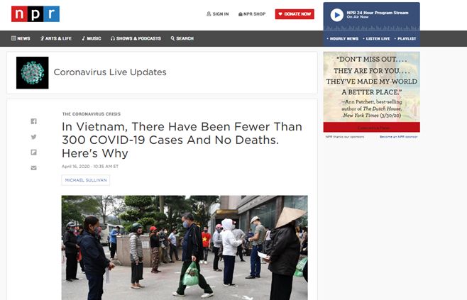 Truyền thông quốc tế: Việt Nam phản ứng mau lẹ và sẵn sàng chia sẻ kinh nghiệm phòng chống dịch Covid-19