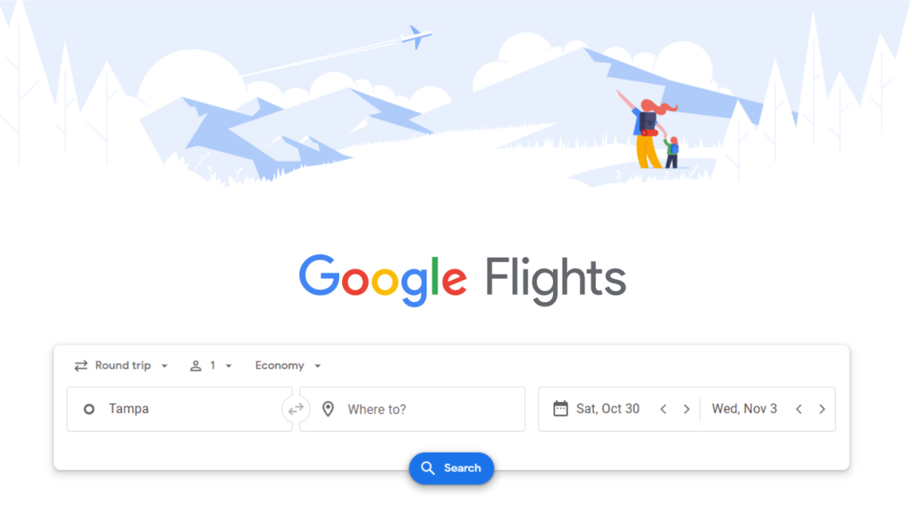 Google Flights giúp người dùng tìm kiếm các chuyến bay ít phát thải carbon hơn. (Nguồn: Google)