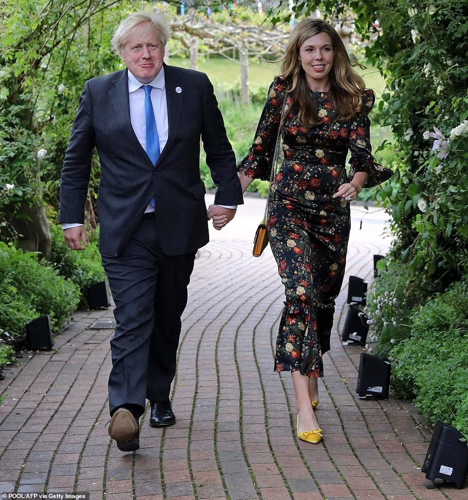 Thủ tướng Anh Boris Johnson và phu nhân, bà Carrie Johnson. (Nguồn: Getty)