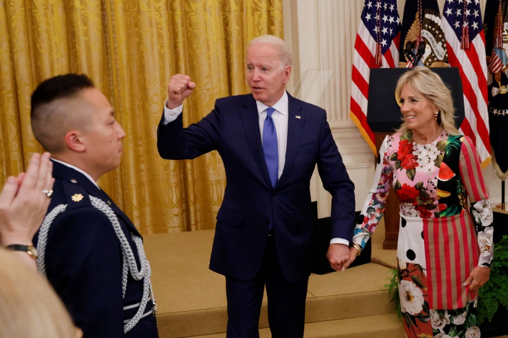 Tổng thống Mỹ Joe Biden dường như sẽ không cùng đi với phu nhân trong chuyến công du Nhật Bản dự dự khai mạc Olympic Tokyo. (Nguồn: Reuters)