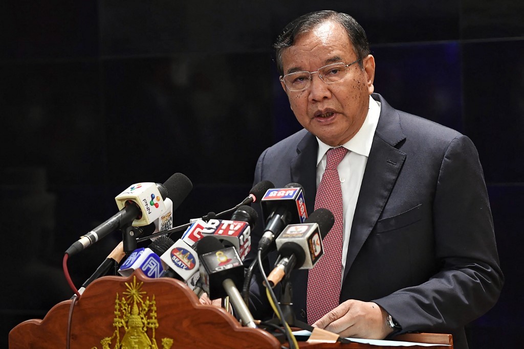 Phó Thủ tướng, Bộ trưởng Ngoại giao và Hợp tác Quốc tế Campuchia Prak Sokhonn. (Nguồn: AFP)