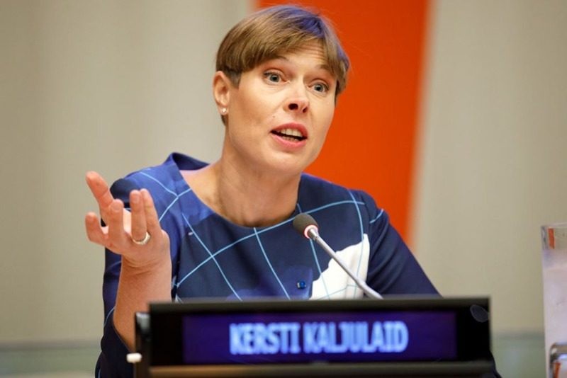 Tổng thống Estonia Kersti Kaljulaid. (Nguồn: MNL)