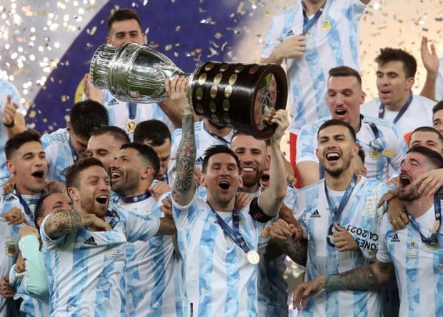 Copa America 2021: Đánh bại Brazil, Argentina bước lên ngôi vô địch. (Nguồn: Reuters)