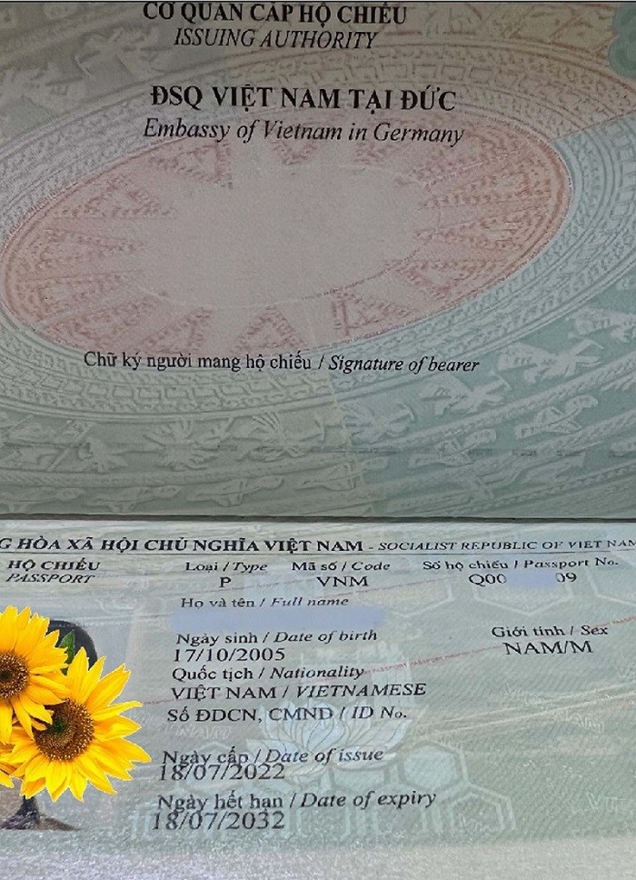 Đại sứ quán Việt Nam tại Đức tạm cấp giấy chứng nhận bổ sung cho người mang hộ chiếu mẫu mới