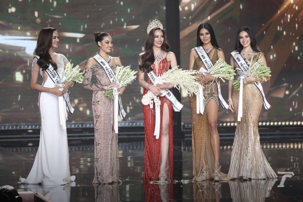 Top 5 người đẹp nhất cuộc thi Hoa hậu Hoàn vũ Thái Lan 2022.