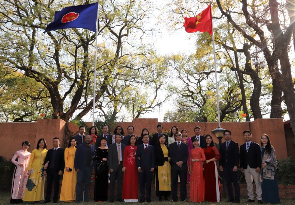 Đại sứ quán Việt Nam tại Nam Phi tổ chức Lễ thượng cờ ASEAN