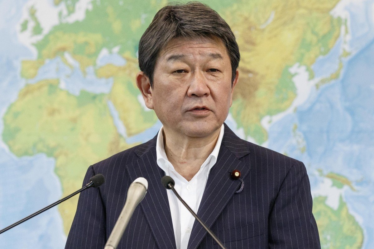 Ngoại trưởng Nhật Bản Toshimitsu Motegi. (Nguồn: Kyodo)