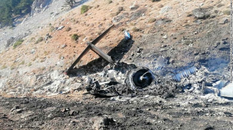 Thông tin mới nhất về máy bay cứu hỏa Nga rơi tại Thổ Nhĩ Kỳ