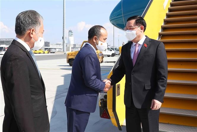 NA leader arrives in Austria for fifth World Conference of Speakers of Parliament