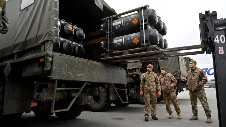 Ukraine đã tích trữ tên lửa Javelins do Mỹ sản xuất trước khi Nga tiến hành chiến dịch quân sự. (Nguồn: AFP)