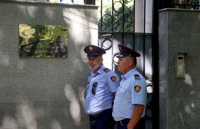 Đại sứ quán Iran tại Tirana, Albania ngày 7/9. (Nguồn: AFP)